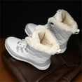thumbnail image 3 of YOURDIARY Womens Winter Snow Boots Waterproof Anti-Slip Ankle-High Booties Faux Fur Lining, 3 of 8