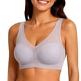 thumbnail image 5 of Breezora Women's Plus Size Breathable Mesh T Shirt Wireless Soft Comfort Support Bra for Daily Wear and Everyday Activities, 5 of 5