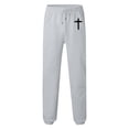 thumbnail image 5 of Awwp Mens Sweatpants, Thermal High Waisted Sweatpants Pattern Printed Gym Joggers Pants for Men Grey S, 5 of 5
