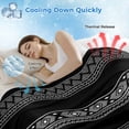 thumbnail image 3 of Black White Geometric Cooling Blanket,Lightweight Breathable Summer Throw Blanket with Double Sided Cold Effect,Modern Striped Plaid Abstract Art Picnic Blankets Bed Sheet for Hot Sleepers 30"x40", 3 of 8