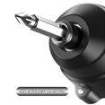 thumbnail image 1 of Destornilladores eléctricos inalámbricos, multifunción, 3,6 V, recargable por USB, mini taladro eléctrico con luz LED de litio, herramienta de reparación del hogar, negro, 1 of 3