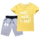 thumbnail image 1 of Disfraz informal para niños 100% camiseta de algodón + conjunto de pantalones cortos marshall mello Rock DJ Anime Cap disfraz de Halloween para niños zhangmenya LED, 1 of 2
