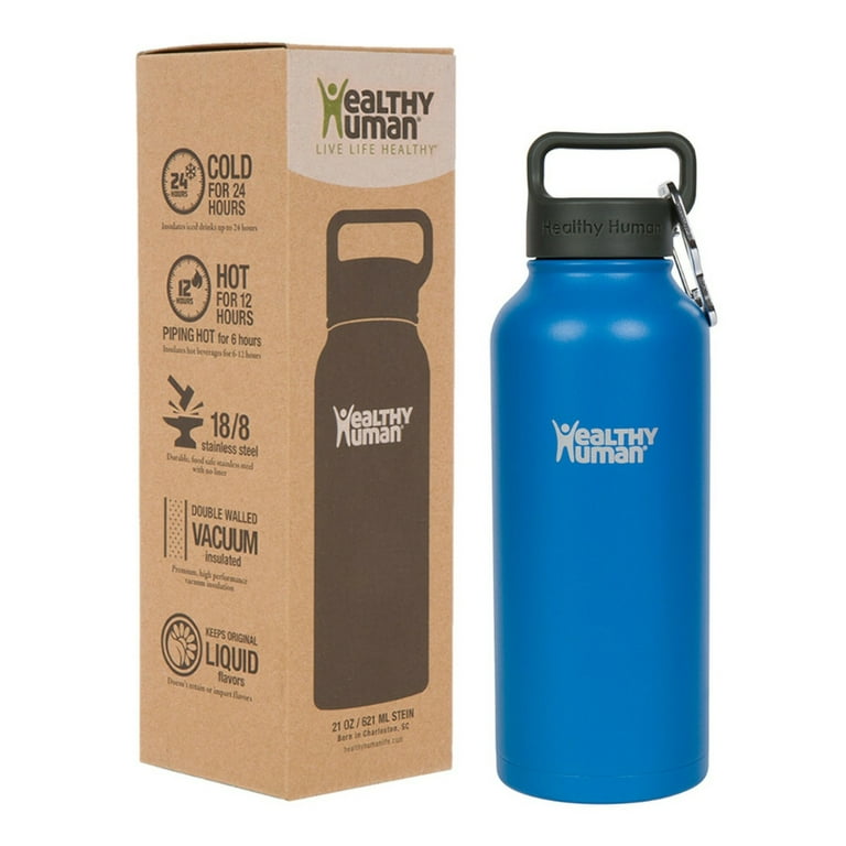 Healthy Human Stainless Steel Water Bottle, Double Walled Vacuum Insulated  Water Thermos for Adults