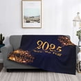 thumbnail image 6 of Throw Blanket for Couch - 2025 Happy New Year f Soft Comfy Lightweight Cozy Warm Throw Blanket, Fuzzy Plush Flannel Blanket & Throws for Sofa and Bed All Season, 6 of 8