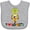 AC-Heather Grey, variant on Inktastic Robotics Team I Love Robots Boys or Girls Baby Bib