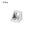 thumbnail image 3 of 4uds Soporte de Esquina Fuelle Unique Bargains 42x42x43mm 4545 Ángulo Conectores Aluminio Extrusión Perfil Plata, 3 of 7