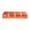 Orange, variant on Misright Garage Hardware Sorting Box with 4 Sections and Clear Top Cover