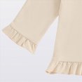 thumbnail image 4 of NOLDARES Infant Girls Cute Fall Winter Clothing Outfits 2 Piece Print Long Sleeve Round Neck Sweatshirt and Joggers Clothes(Light Yellow,12-18 M), 4 of 7