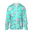thumbnail image 2 of Lsque Seashell And Starfish UPF 50+ Lightweight Sun Protection Men's Women's Long Sleeve Shirt, Hoodie Performance -XX-Large, 2 of 9
