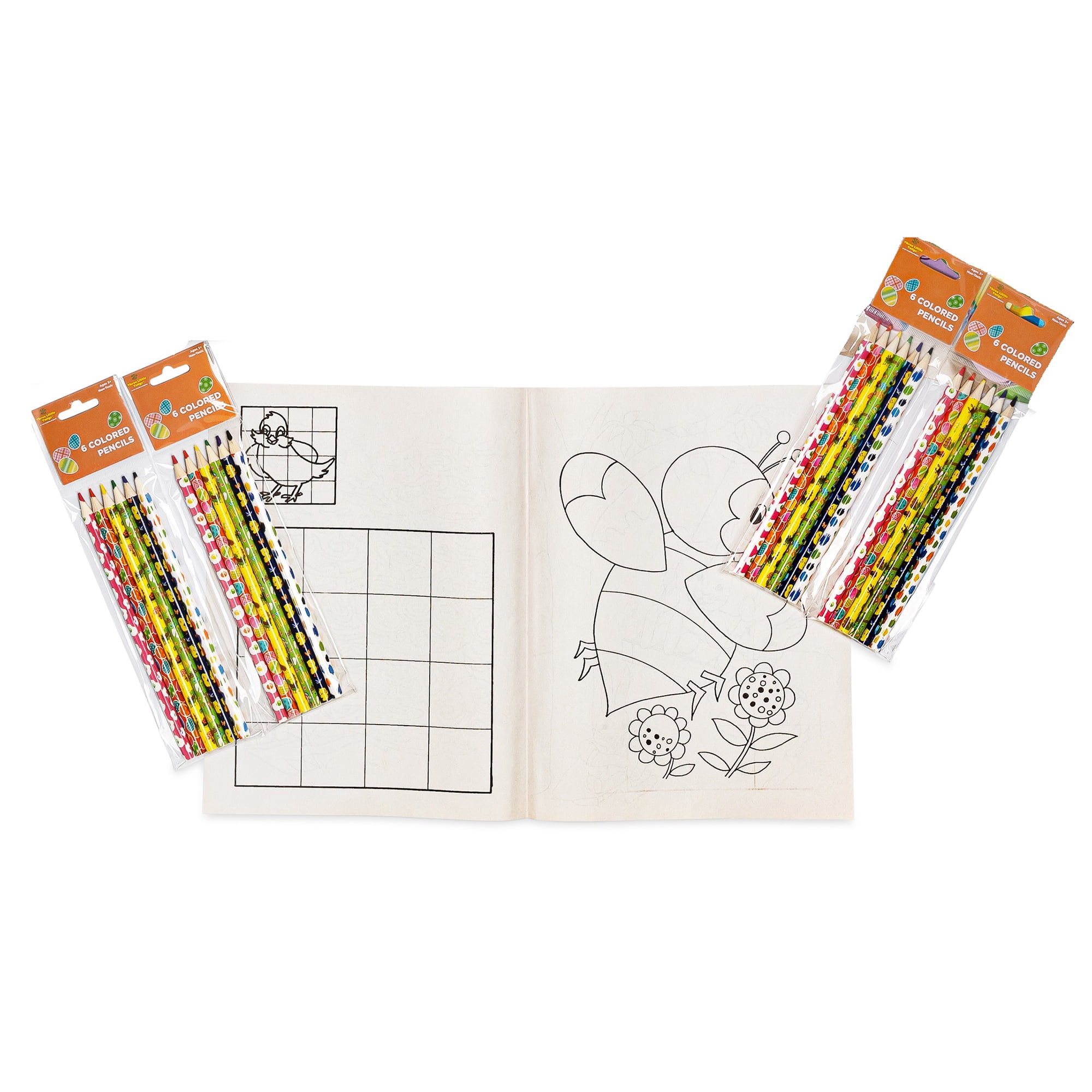 Three Little Twigs: Easter/Spring Coloring Books Bundle, 8 Pieces