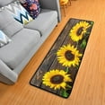 thumbnail image 3 of Dreamtimes Sunflower Bright Hallway Runner Rug 2'x6' Kitchen Rug with Rubber Backing Vintage Wooden Board Non Slip Entryway Rug Runner Washable Soft Area Rug for Hallway Bedroom Kitchen Decor, 3 of 6