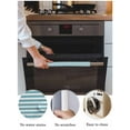 thumbnail image 3 of Aqua Striped Refrigerator Door Handle Covers Set of 2, Modern Farmhouse Blue White Stripes Kitchen Fridge Microwave Oven Dishwasher Stove Cabinet Handle Protectors, Washable Appliance Decor, 3 of 7