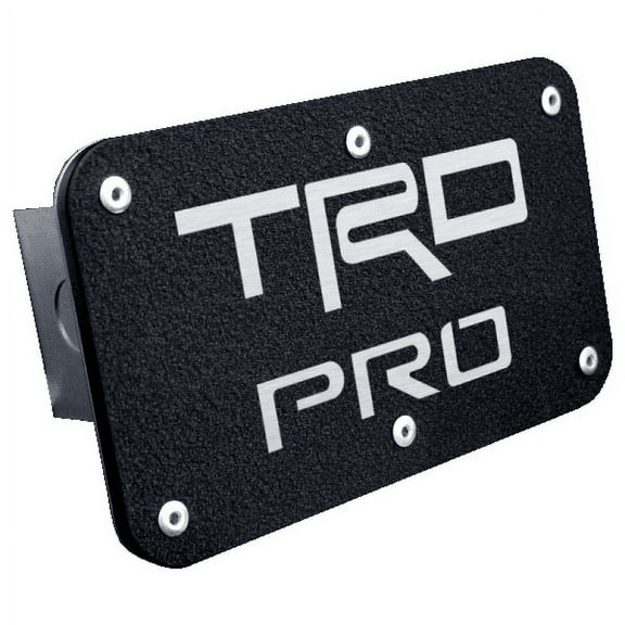Toyota TRD Pro Logo Rugged Black Class III Trailer Hitch Cover Official Licensed