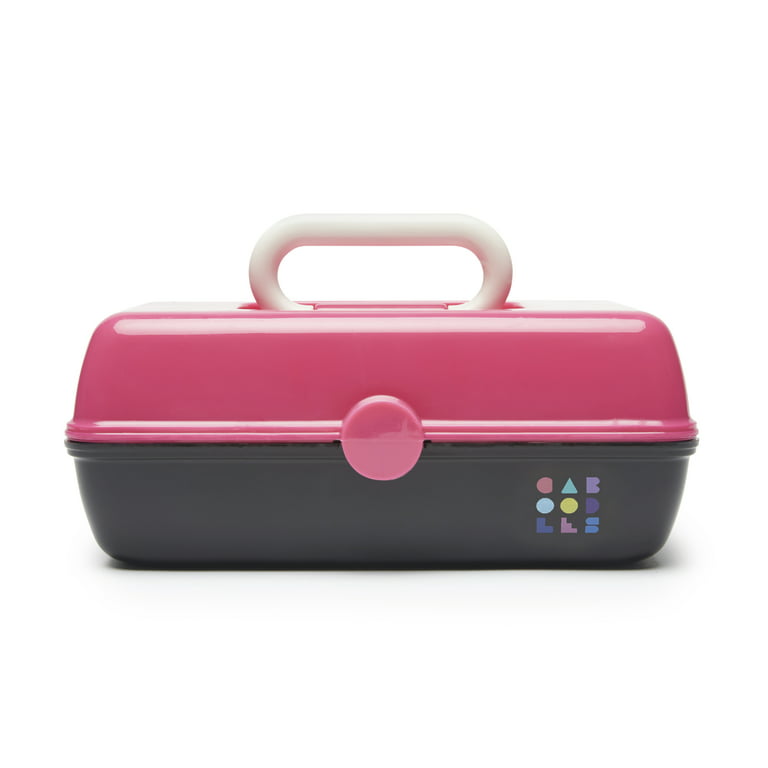 Caboodles Pretty In Classic Cosmetic Case, Hot Pink and Black