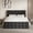 Black Full, variant on Senfot Queen Size Bed Frame with 4 Storage Drawers and Headboard, Linen Upholstered Platform Bed Frame with Wooden Slats Support, No Box Spring Needed,Button Tufted Design,Beige