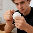 thumbnail image 5 of Hvmvliv Stress Balls 3 Snowball Slow Rise Pinch Set of 3 Soft TPR Stress Relieving Balls Tactile Sensory Fidget for Anxiety Calming Tool Portable Stretchy Decompression for Home Office White, 5 of 6