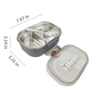 thumbnail image 3 of Adult Lunch Box, 1000 ML 2-Compartment Bento Lunch Box For Kids, Lunch Containers For Adults Come With Spoons, Leak Proof, Microwaveable, 3 of 6