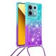 thumbnail image 2 of Funda para Xiaomi Redmi Note 13 5G Brillantina Líquida Divertida Reluciente y con Cristales en Movimiento Cuerpo Cruzado con Cordón Ajustable, 2 of 5