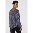 thumbnail image 3 of Principles - Blusa Petite Impresa para Mujer (Azul), 3 of 4
