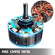 thumbnail image 3 of Compresor de aire portátil VEVOR 2 HP 15.8 galones sin aceite 750 W 115 PSI, 3 of 9