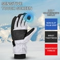 thumbnail image 6 of Men's Outdoor Winter Gloves, Windproof, Waterproof, Cold Proof for Skiing, Snowboarding & Cycling in Harsh Weather Gray, 6 of 9
