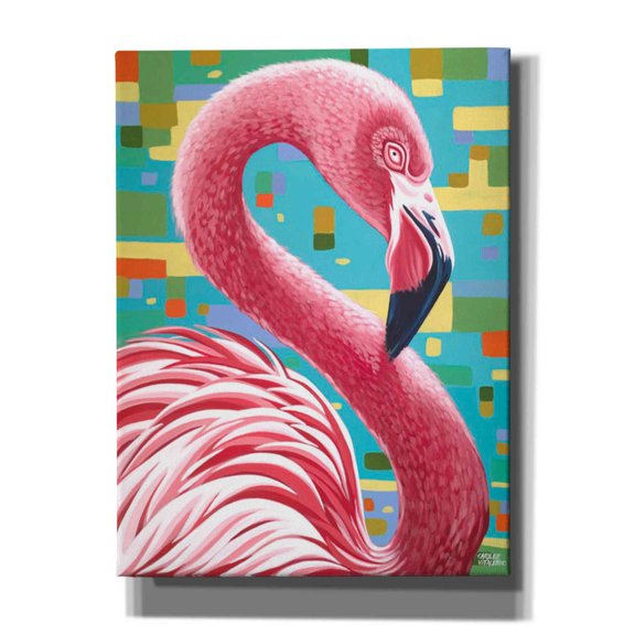 Epic Graffiti 'Fabulous Flamingos I' by Carolee Vitaletti, Canvas Wall Art, 12"x16"