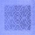 thumbnail image 1 of Ahgly Company Indoor Square Oriental Blue Traditional Area Rugs, 4' Square, 1 of 4