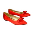 thumbnail image 2 of XY London Womens Cally Bow Pointed Ballerina Flats, 2 of 4