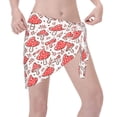 thumbnail image 3 of Disketp Amanita Red Mushroom Women Swimsuit Cover Up Short Chiffon Summer Beach Sarong Bikini Wrap Skirt Bathing Suit, 3 of 7