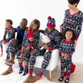 thumbnail image 3 of Family Matching Christmas Pajamas Set Holiday Snowflake Sleepwear  PJS Set for Couples and Kids, 3 of 7