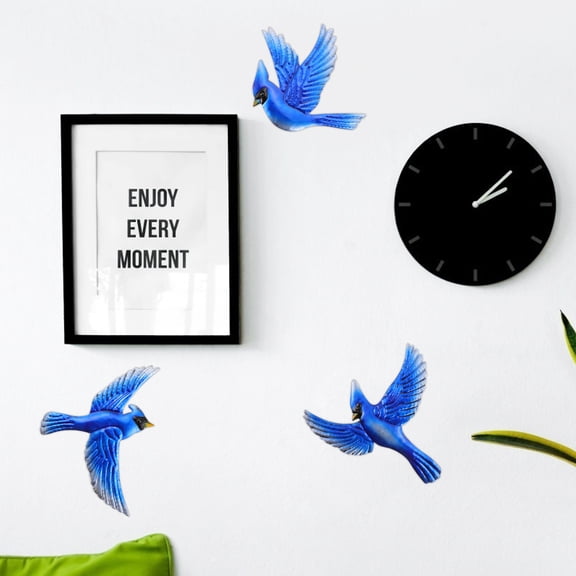 Minkissy Bird Wall Decor Set of 3 Unique Home Art Pieces for Living Room or Bedroom