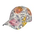 thumbnail image 1 of Balery Skull and Flowers Gorra de béisbol de tamaño ajustable para correr, entrenar y actividades al aire libre. Gorra de papá para todas las estaciones., 1 of 6
