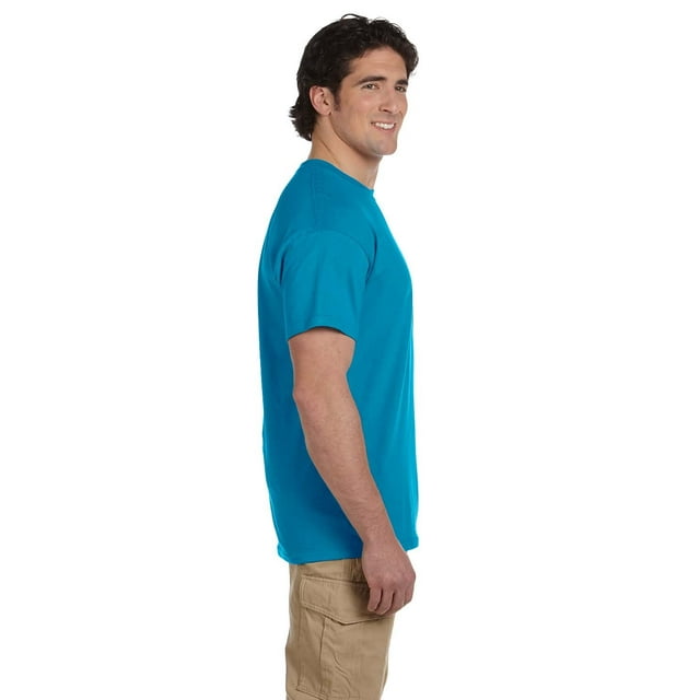 Hanes 5170 Comfortblend Ecosmart T-Shirt à Col Rond pour Hommes Taille 3X, Bleu Sarcelle.