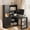 Black, variant on Black MDF - LED Lighting Feature - Study Room Decor - Durable and Spacious Desk