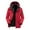 Red, variant on Herrnalise Men Casual Solid Fashion Windproof Outdoor Outerwear Two-piece Jacket Dark Blue