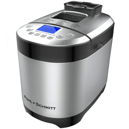 Pohl Schmitt Stainless Steel Bread Machine Bread Maker, 2LB 17-in-1, with 14 Settings