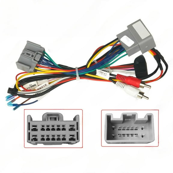 2025-17 android 16pin power and speaker cable for land rover freelander 2 car audio navigation upgrade