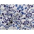 thumbnail image 6 of oneOone Rayon White Fabric Floral & Tiles Moroccan Sewing Material Print Fabric By The Yard 56 Inch Wide, 6 of 6