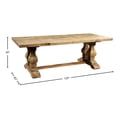 thumbnail image 2 of York Farmhouse 120-inch Rustic Trestle Table, 2 of 2