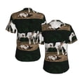 thumbnail image 3 of Yiaed Cute Goat Baby Print Women's T Shirt V-Neck Short Sleeve Shirt Casual Breathable Tee Summer Tops-Medium, 3 of 5