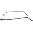 thumbnail image 2 of Calabria 714 Flexie Oval Rimless Reading Glasses +1.00 Cobalt Men/Women Bendable One Power Readers Flexible TR90 Frame, 2 of 3