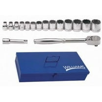 Williams MSB-16F 16-Piece 3/8-Inch Drive Metric Socket and Drive Tool Set