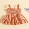 thumbnail image 3 of POINTERTECK Été Bébé Filles Sans Manches Combinaison Casual Suisse Point Froncé Spaghetti Sangle Robe Romper pour Tout-Petit Nouveau-Né, 3 of 8