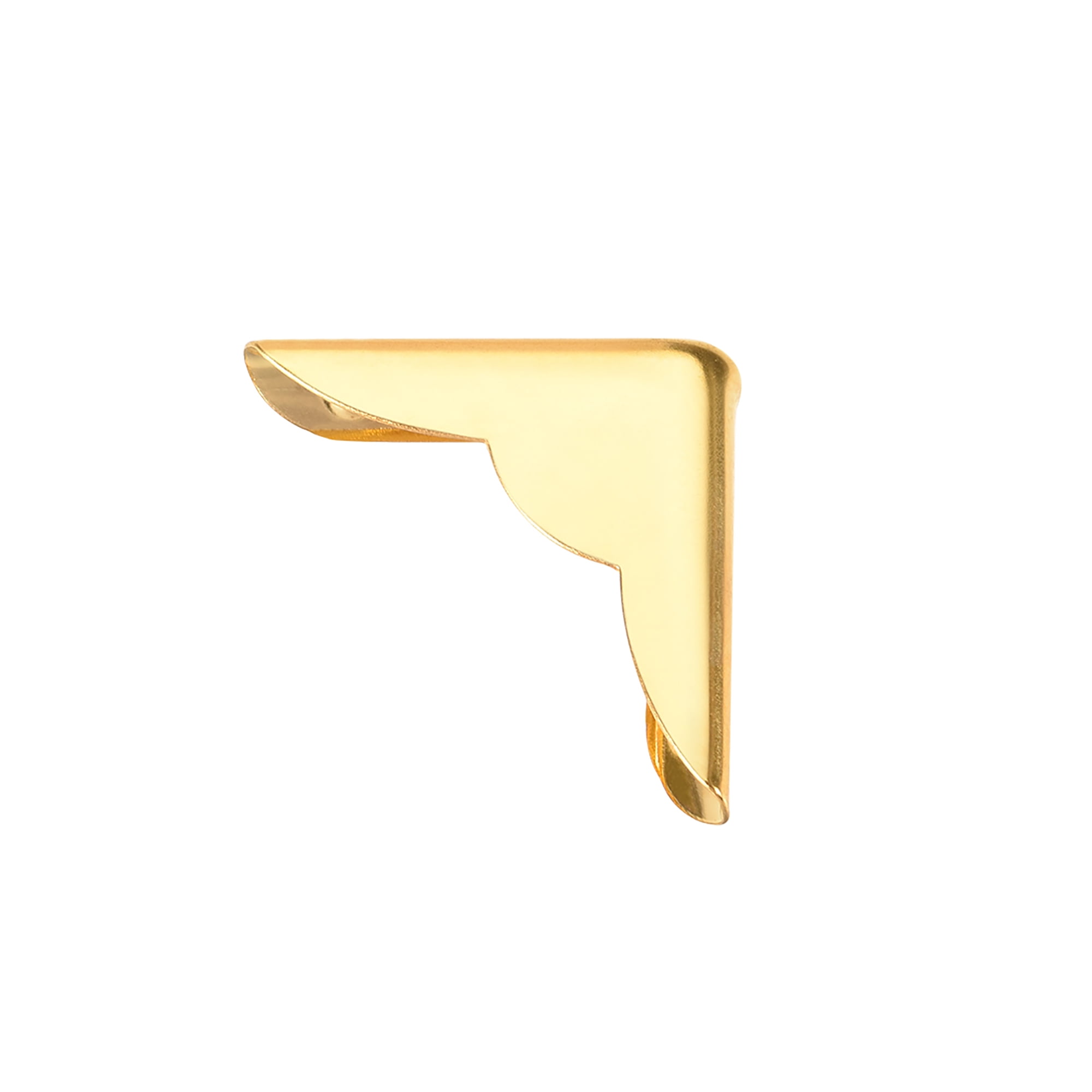 Metal Book Corner Protectors Edge Cover Guard 22 x 22 x 6mm Gold Tone