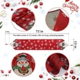 thumbnail image 2 of 1 suministros de decoración navideña Lindo muñeco de nieve navideño Mantel de tela de poliéster y algodón Bandera de mesa Mantel navideño, 2 of 5