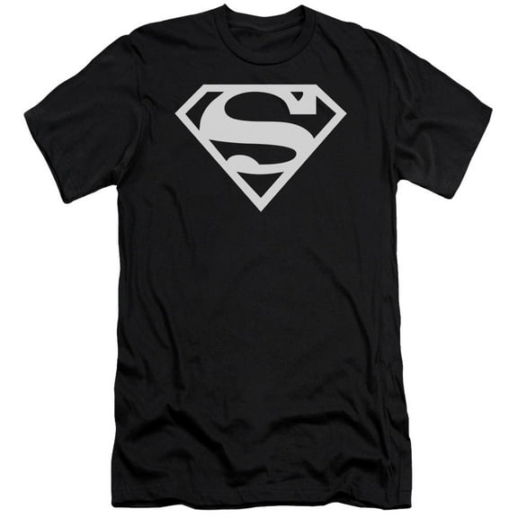 Superman Logo Adult 30/1 T-Shirt Black