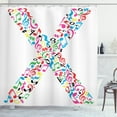 thumbnail image 1 of Ambesonne Letter X Shower Curtain, Vibrant ABC Musical X, 69"Wx70"L, Multicolor, 1 of 3