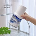 thumbnail image 6 of 30oz Large Capacity Cup Magic Mountain Cup 24h Hours Ytong Thermos Bottle with Lid Bear Coffee Mug Water Stainless Steel Bottle (style14), 6 of 7