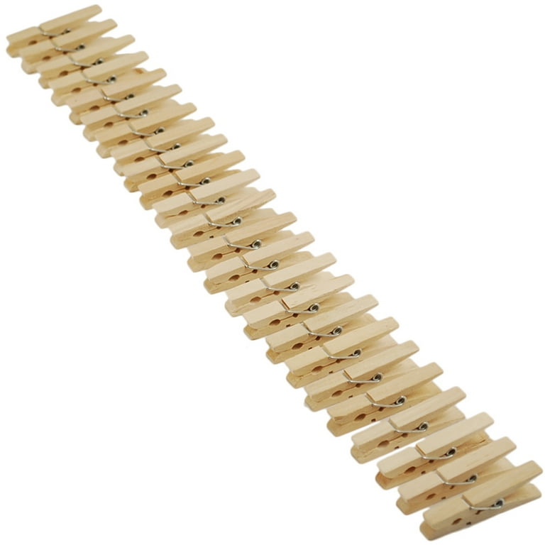 Woodpile Fun, Natural Wood Mini Clothespins, 1 7/8 inches, Set of 24, Mardel