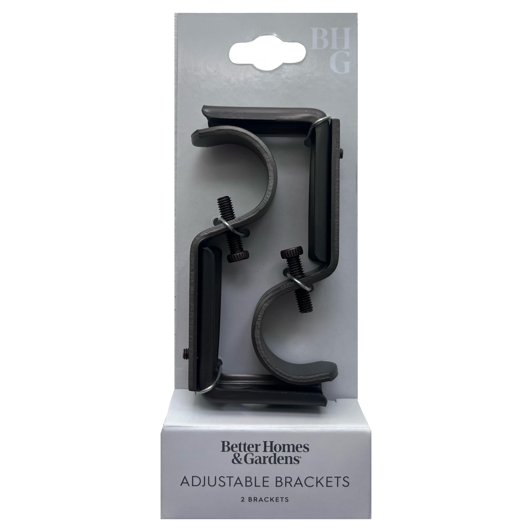 Better Homes & Gardens Bronze 3/4-1" Adjustable Curtain Rod Brackets, 2 Count